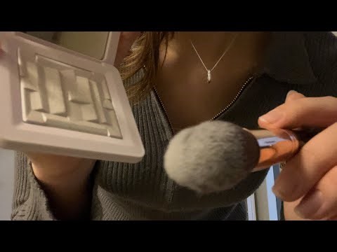 fast and aggressive makeup application asmr