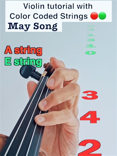 Color-Coded Violin Tutorial for July Performance