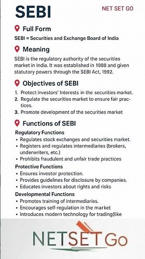 📊 SEBI: Securities and Exchange Board of India | Functions, Powers & Role Explained