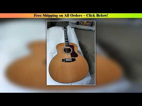 Solid cedar wood 12 strings 43 inches professional jumbo guitar F512 Guild Wholesale Best Quality
