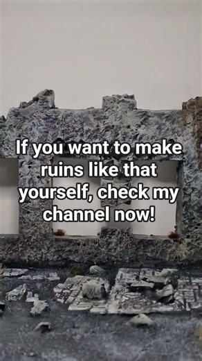 Warhammer 40k ruins tutorial is out now on my channel, go check it out now! #warhammer40k #art