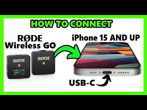 How to Connect RODE Wireless GO Mic to iPhone 15 16 USB-C