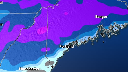 Snow continuing for Maine mountain communities through lunch