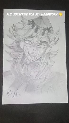 douma drawing 🥵 #demon slayer # anime art