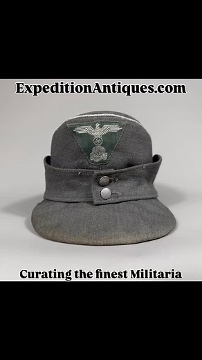 Original Waffen-SS Officer’s Gabardine M43 Field Cap, available in this Friday’s Inventory Update! | Expedition Antiques
