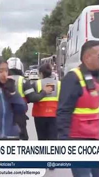 Choque de buses de TransMilenio paralizó corredor Suba en Bogotá | EL TIEMPO