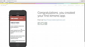 Kimono tutorial 5: Building apps with App Builder