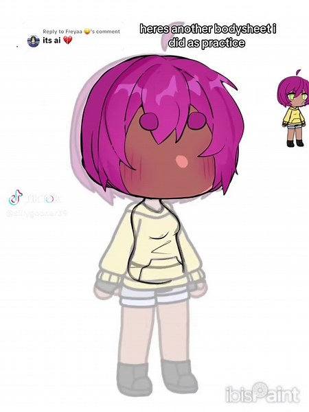 Creative Gacha Art: Bodysheet Practice Showcase