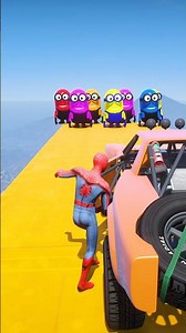 GTA 5 Epic Water Ragdolls Spiderman Jump/Fails Ep 21 #shorts