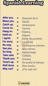 How to say Common Words in Spanish | English to Spanish | Part 05 🇪🇸🇺🇸 #ingles #learnspanish