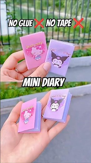 No Glue ❌ No Tape ❌ Diy Mini Diary #diy #craft #handmade #satisfying #journal