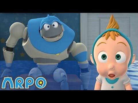 Jumping Hiccup! | Arpo the Robot | Funny Cartoons for Kids | @ARPOTheRobot