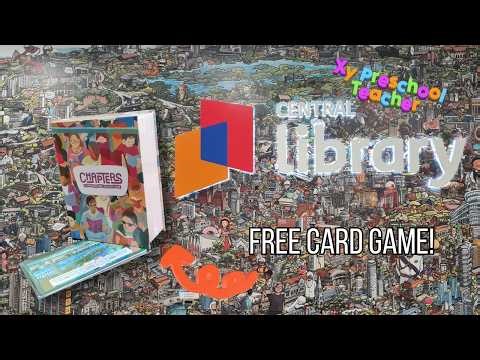 FREE NLB Chapters Card Game Unboxing 🎴 + Bugis Library Tour 📚 Singapore Hidden Gem!