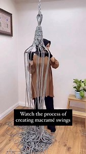 184K views · 284 reactions | Salih Bozkurt is a Turkey-based textile artist who handcrafts beautiful macramé swings using traditional knotting techniques. Each piece combines strength, elegance, and comfort — turning simple rope into functional works of art. Artist: @makrome.salihabozkurt #artist #handmade | Art Daily Dose | Facebook