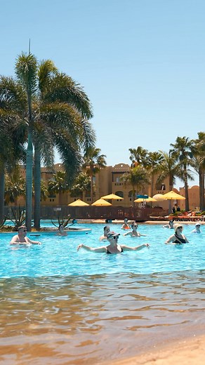 10K views · 148 reactions | It's Aqua Zumba time! Dive into a fun-filled workout with our invigorating Aqua Zumba session with our special trainer Maria Browning. Dance to the rhythm of the water and let the energy flow as you enjoy a unique fitness experience. | Rixos Sharm El Sheikh | Facebook