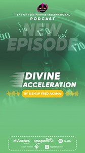 26 reactions | DIVINE ACCELERATION is God's mechanism for restoration of DESTINY. ~BishopFredAkama This new podcast is finally up on our podcast platforms. Head over to any podcast streaming platform and listen to how God through divine acceleration, helps man restore lost destiny. #bishopfredakama #podcast #testimonytv #totministries | Tent of Testimonies Ministries International - Nairobi | Facebook