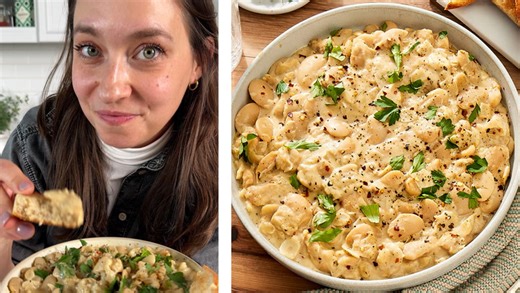 How to Make Creamy Garlic-Parmesan Butter Beans