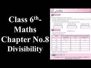 Class 6-Maths-Chapter-8 Divisibility by #Maqsood Shaikh
