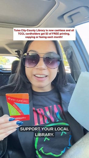SMALL BIZ TIP. 👀 Tulsa City-County Library now gives every cardholder a $3 monthly allowance for FREE printing, copying, or faxing. This is a perfect way to print off receipts for record-keeping - especially the ones you're hoarding in your inbox. Free. Organized. Accessible. But while we’re here… Libraries are so underrated for entrepreneurs. Your library is: • A free co-working space • Meeting rooms study rooms you can reserve • Public access computers • Free WiFi (which has saved me multiple