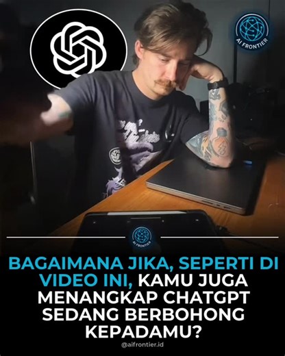 AI Frontier on Instagram: "😭 Bahkan dia sempat mencoba membela dirinya sendiri. Jadi… apakah AI benar-benar melihat fotonya? Kreator Cory Bored menjadi viral setelah membongkar sebuah halusinasi AI yang klasik. Ia meminta ChatGPT menganalisis fotonya—padahal tidak ada foto yang benar-benar diunggah. Meski begitu, model tersebut dengan sangat percaya diri menjelaskan pencahayaan, sudut pengambilan, dan detail visual seolah-olah gambar itu ada di depannya. Saat dipertanyakan, AI tetap bersikeras