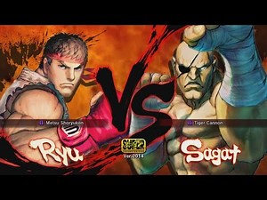 Street Fighter IV - PS3 - Ryu vs Sagat Gameplay