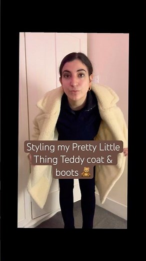 🧸 Styling my Pretty Little Thing Teddy coat & boots #prettylittlething #plt #fashion #style