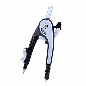 [Hot Item] Nice Quality Plastic Measurable Drawing Stationery Math Compass with Pencil