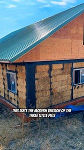 Straw Bale Built Home 🏠 • @strawbale_com • #diy #homestead #naturalbuilding #strawbalehome | modernruralcivilian