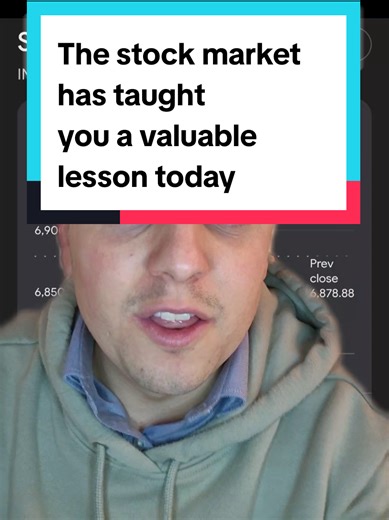 Lessons from Today's Stock Market Performance