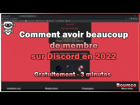 Comment avoir beaucoup de membre sur son serveur discord gratuitement et en 3 minutes | TUTO FR