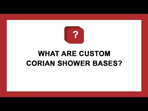 What Are Custom Corian Shower Bases?