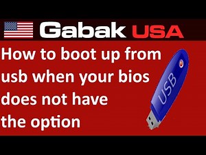 how to boot up from usb when your BIOS does not have the option