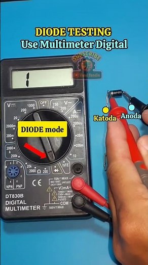 How to test a DIODE | Diode testing methods using multimeter