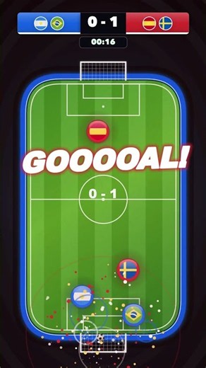 Argentina Brazil vs Spain Sweden in a Wild Simulation Match