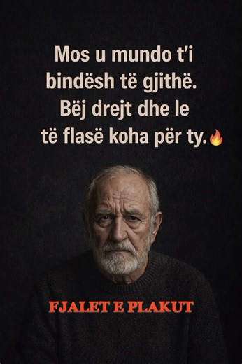 Le të flasë koha për ty