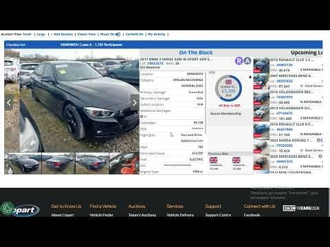 Live Copart UK Car Auction | Real Bidding & Final Prices