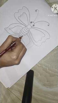 How to draw Butter fly drawing # easy butter fly drawing #