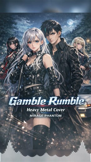【頭文字D】Gamble Rumble / m.o.v.e #metalcover #animecover #shorts