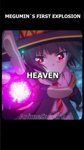 Megumin's First Explosion 💣💥#shorts #anime