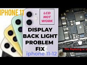 How To Fix Iphone 11 No Backlight Repair,Black Screen/No DisplayBacklight Repair,solution