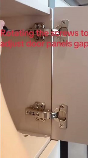 How to adjust door panels gap?#hinge#cabinet#door