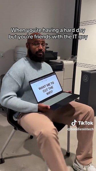 The IT guy always comes to the rescue 😂 #baddiesintech #corporatehumor #workhumor #nyc #itguy