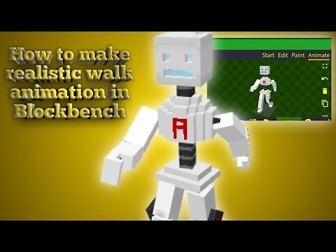 How to make a realistic walk animation in Blockbench