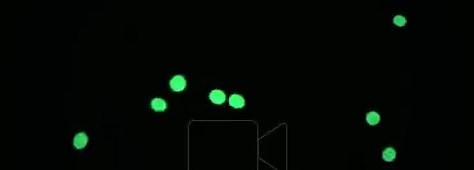Fluorescent particles in dark field microscopy Stock Video Footage - Alamy