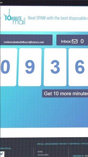 Secret Websites: 10minutemail.com