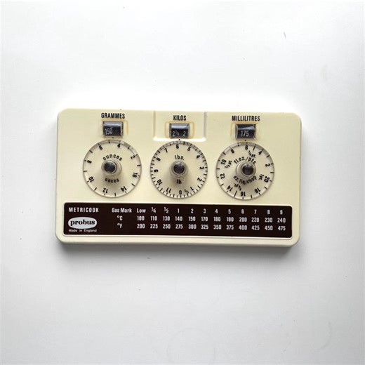 Vintage Metricook Kitchen Slide Converter, Mid-century Modern Kitchen Weight & Volume Calculator - Etsy