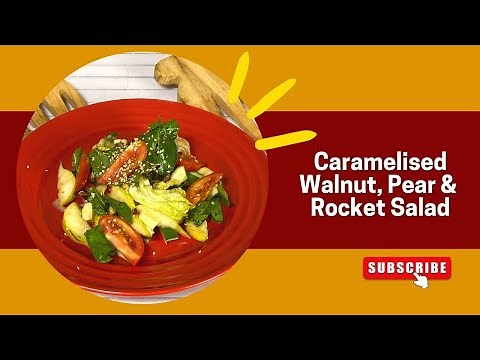 How to make Caramelized Walnut Pear & Rocket Salad | Walnut Salad | Chef Ananya Banerjee
