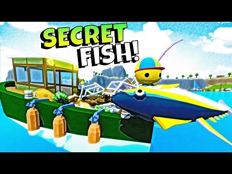 SECRET RARE FISH CATCHING TO UNLOCK A SECRET YACHT IN WOBBLY LIFE!