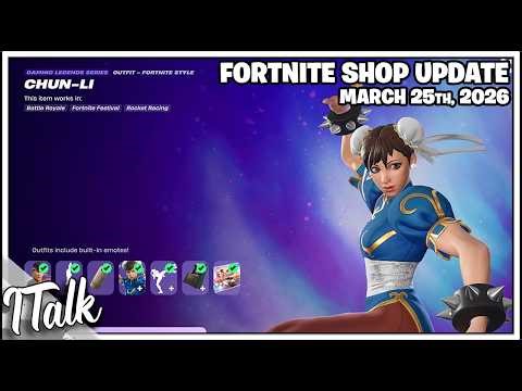 Fortnite Shop CHUN-LI RETURNS! [March 25th, 2026] (Fortnite Chapter 7)