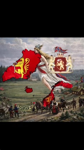 Lands lost from the Norwegian empire 872-1397( the pic is AI)#historytok #historytok #fyp #fyp #fyp